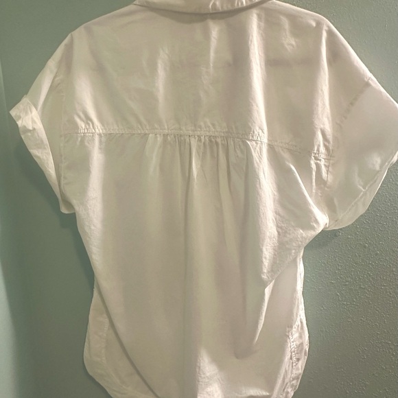 Pilcro Short-Sleeve Reworked Ruffle Blouse - Picture 8 of 9